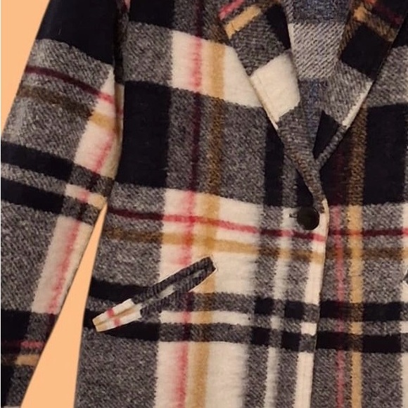 RACHEL ZOE Plaid Jacket Lightweight Women's Size Medium - Picture 5 of 13